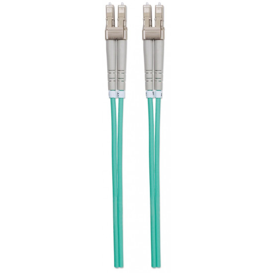 Intellinet 750097 LC/LC 50/125 Duplex Multimode OM3 Fiber Optic Patch Cable (10m)