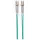 Intellinet Fiber Optic Patch Cable, OM3, LC/LC, 2m, Aqua, Duplex, Multimode, 50/125 µm, LSZH, Fibre, Lifetime Warranty, Polybag