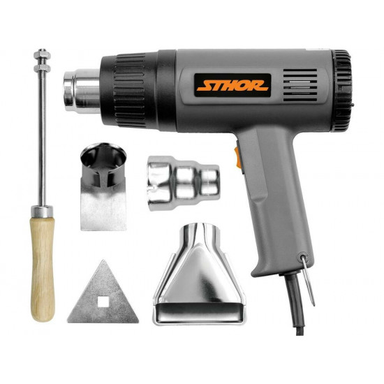 STHOR 1500W HEAT GUN WITH ACCESSORIES 79328