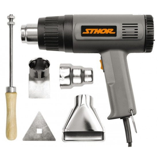 STHOR 1500W HEAT GUN WITH ACCESSORIES 79328