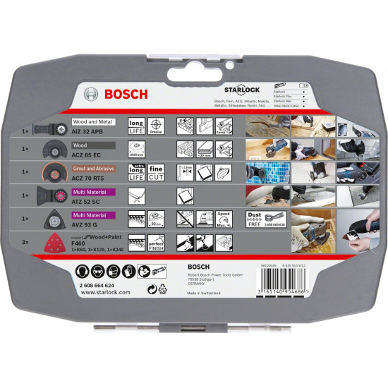 Bosch 2 608 664 624 multifunction tool attachment Blade set