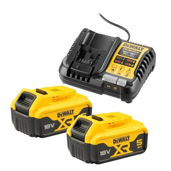 DEWALT CHARGER DCB1104 +2x5.0Ah DCB1104P2