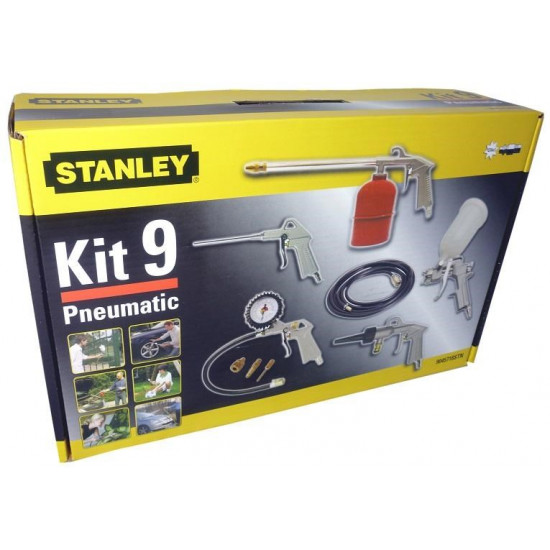 STANLEY PNEUMATIC TOOL SET 9 pcs.