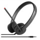 Lenovo Stereo Analog Headset Wired Head-band Office/Call center Black