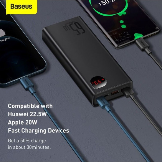 Baseus PPIMDA-D01 power bank Polymer 20000 mAh Black