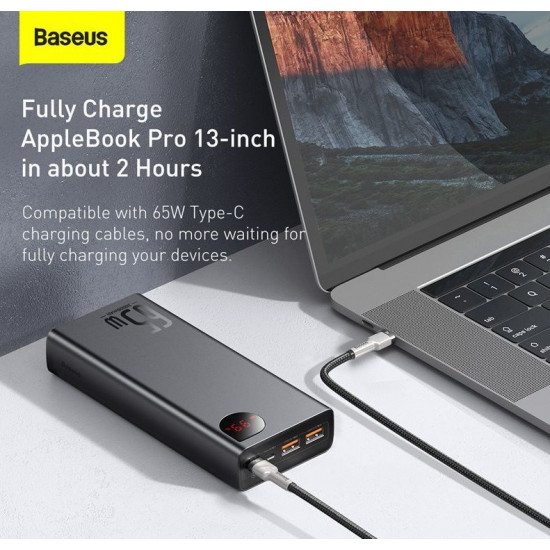 Baseus PPIMDA-D01 power bank Polymer 20000 mAh Black