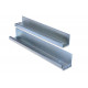 Mounting rails for network cabinets with a depth of 600 to 800mm, maximum load 100kg