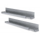 Mounting rails for network cabinets with a depth of 600 to 800mm, maximum load 100kg