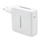 Qoltec 96W FAST Wall Charger | 5-20V | 3- 4.7A | USB C PD | Laptop | Smartphone | White