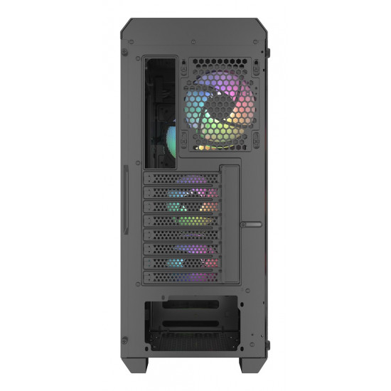 GENESIS Irid 505 ARGB Midi Tower Black, Transparent