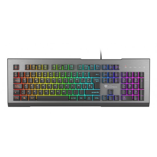 GENESIS Rhod 500 RGB keyboard Gaming USB QWERTY Spanish Black, Grey