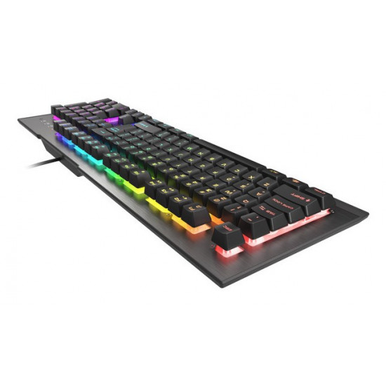 GENESIS Rhod 500 RGB keyboard Gaming USB QWERTY Spanish Black, Grey