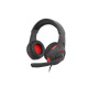 GENESIS RADON 210 7.1 OVER-EAR HEADPHONES WITH MICROPHONE BLACK-RED USB