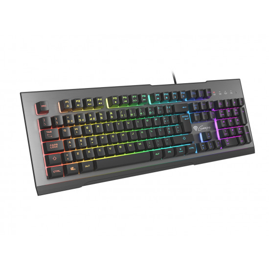 GENESIS Rhod 500 RGB keyboard Gaming USB QWERTY Portuguese Black, Silver