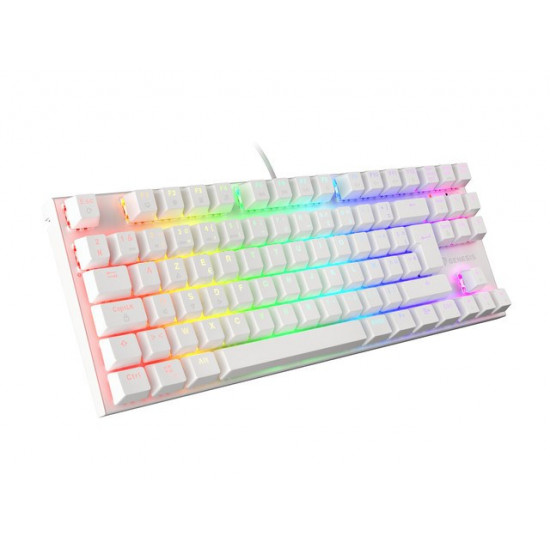 GAMING KEYBOARD GENESIS THOR 303 TKL FR RGB BACKLIGHT MECHANICAL BROWN WHITE HOT SWAP