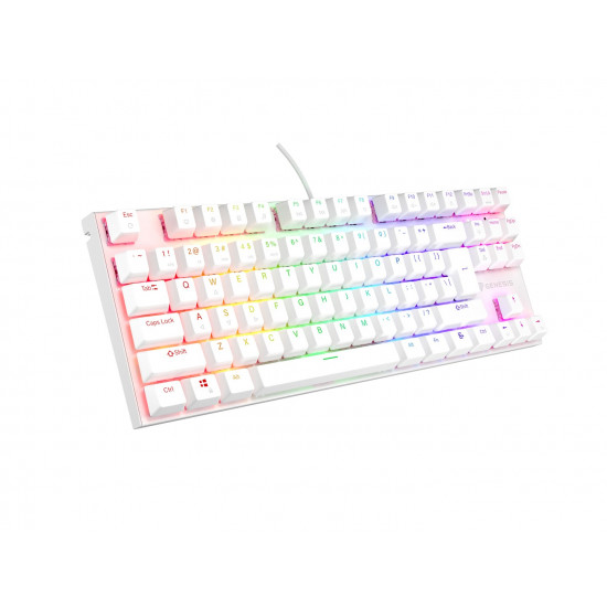 THOR 303 | Mechanical Gaming Keyboard | Wired | US | White | USB Type-A | Outemu Peach Silent