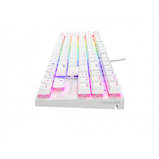 THOR 303 | Mechanical Gaming Keyboard | Wired | US | White | USB Type-A | Outemu Peach Silent