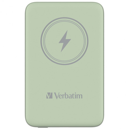 Verbatim Charge 'n' Go Magnetic Wireless Power Bank 10000mAh Green