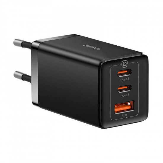 Baseus GaN 5 Pro Fast Charger CCGP120201 65W 1x USB-A 2x USB-C PD 3.0 QC 4.0 + USB-C cable