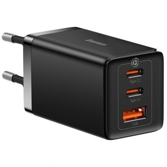 Baseus GaN 5 Pro Fast Charger CCGP120201 65W 1x USB-A 2x USB-C PD 3.0 QC 4.0 + USB-C cable