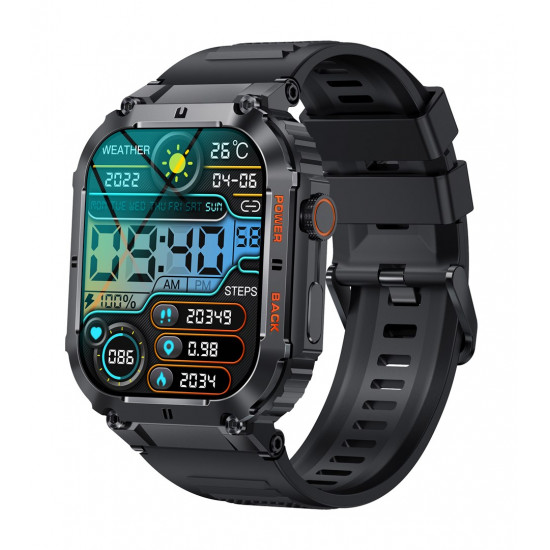 Denver SWC-191B smartwatch / sport watch 4.98 cm (1.96) IPS Digital 320 x 386 pixels Touchscreen Black