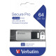 USB-Stick  64GB Verbatim 3.2 Drive Secure Data Pro (PC&MAC)