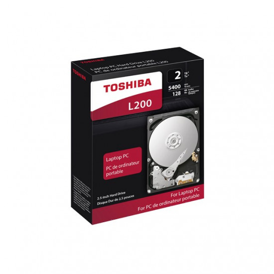 Toshiba L200 internal hard drive 2 TB 5400 RPM 128 MB 2.5 Serial ATA III