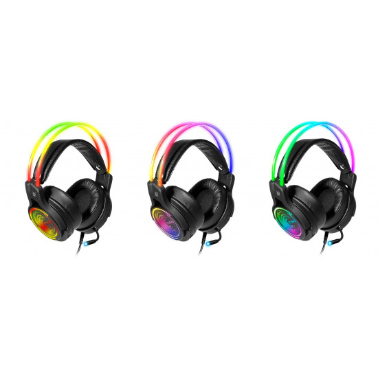 Defender COSMO PRO 7.1 VIRTUAL SOUND Backlit Gaming USB RGB + GAMING Headphones with Microphone