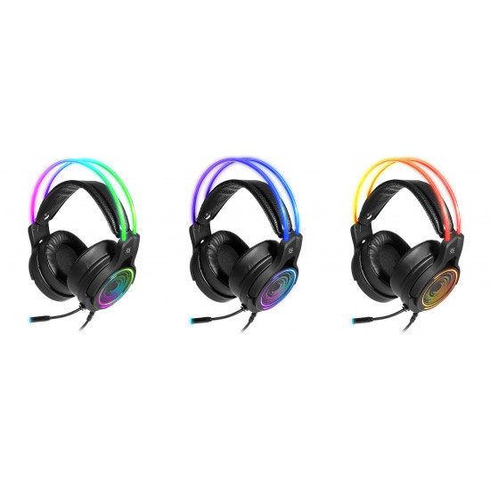 Defender COSMO PRO 7.1 VIRTUAL SOUND Backlit Gaming USB RGB + GAMING Headphones with Microphone