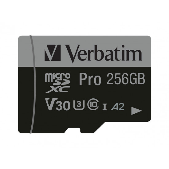 Verbatim Pro U3 256GB Micro SDXC Card