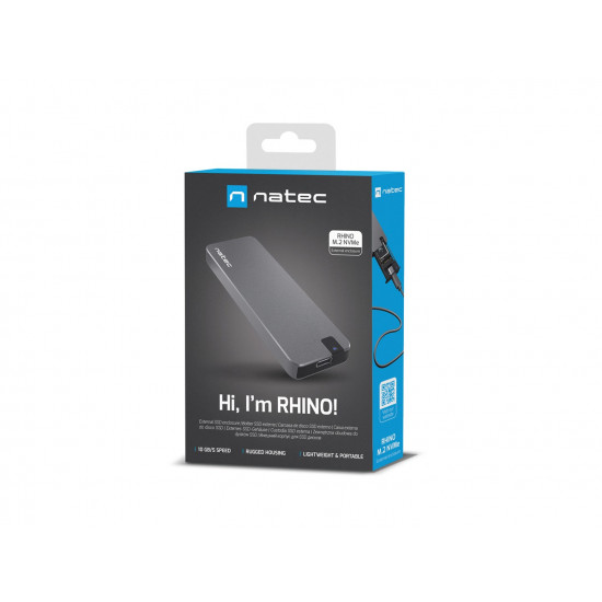 NATEC Rhino M.2 NVME SSD enclosure Black