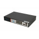 Extralink VICTOR | Switch PoE | 8x Gigabit PoE/PoE+, 2x SFP, 1x Port Konsolowy, 150W, Zarządzalny