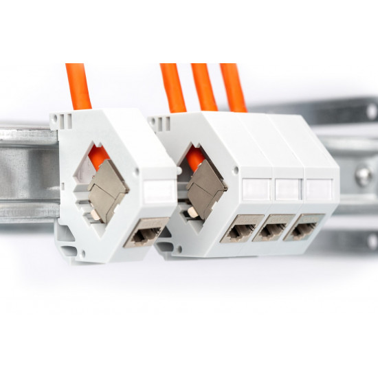 DIGITUS Cat.7 Installation Cable, S/FTP, B2ca, AWG 23/1, LSOH, 100m, orange