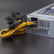 Qoltec 50349 PCI-E 1800W power supply | 80 Plus Platinum | Game miner