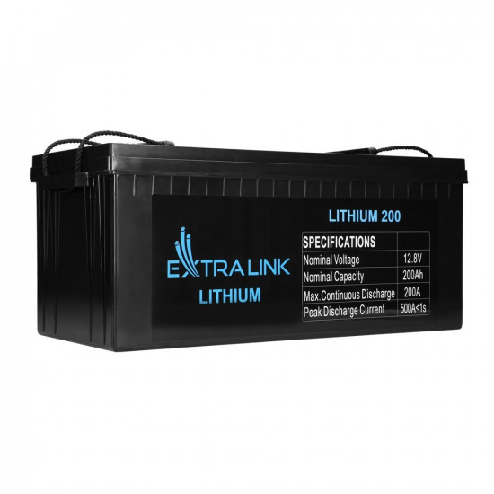 Extralink Accumulator LiFePO4 200AH 12.8V, BMS