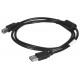 Lanberg CA-USBA-11CC-0010-BK USB cable 1 m 2.0 USB B Black