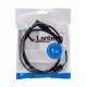 Lanberg CA-USBA-11CC-0010-BK USB cable 1 m 2.0 USB B Black