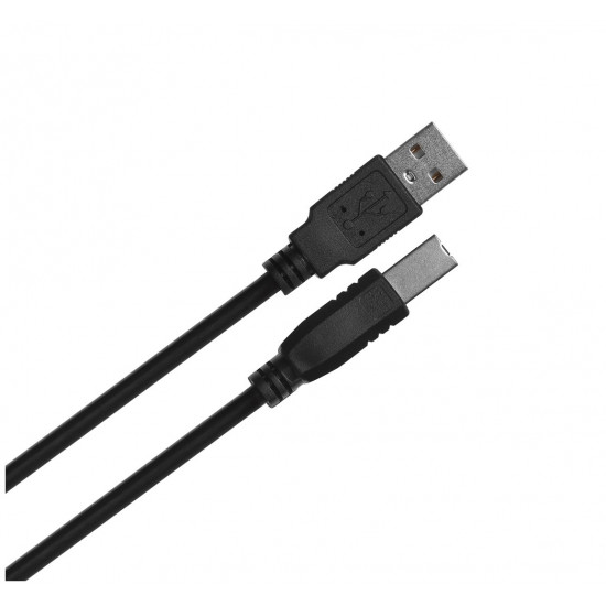 Lanberg CA-USBA-11CC-0010-BK USB cable 1 m 2.0 USB B Black