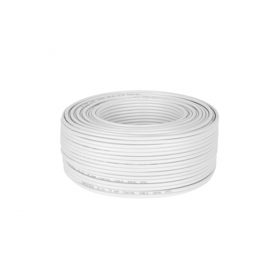 Coaxial cable 3c 2v white