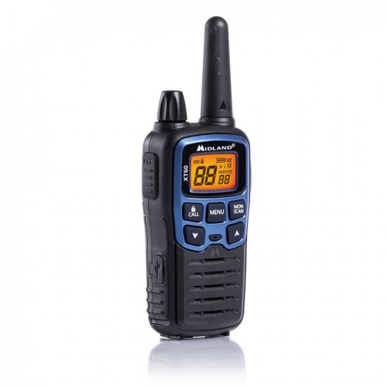 Midland XT60 two-way radio 24 channels 446.00625 - 446.0937 MHz Black, Blue