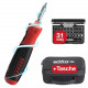 Speede® PocketDrive electric screwdriver with bit cassette and bag