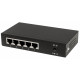 Intellinet 5-Port Gigabit Ethernet PoE+ Switch, 4 x PSE Ports, IEEE 802.3at/af Power over Ethernet (PoE+/PoE) Compliant, 60 W, Desktop