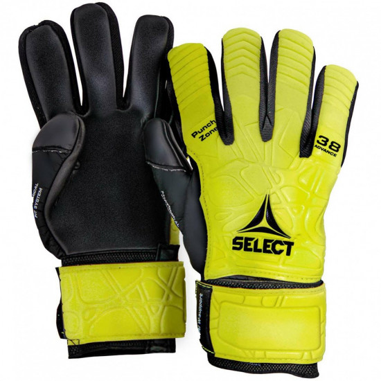 Goalkeeper gloves Select 38 Advance yellow-black 17677 9