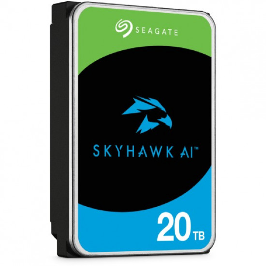 SEAGATE Surveillance Video Optimized AI Skyhawk 20TB HDD SATA 6Gb/s 512MB cache 3.5inch CMR Helium