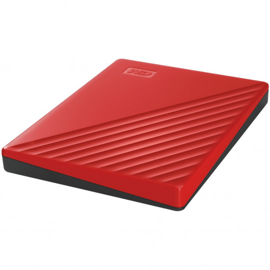 2,5 WD My Passport 2TB portable HDD USB3.0 USB2.0 compatible Red Retail