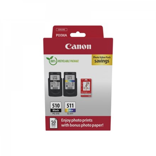 Canon 2970B017 ink cartridge 2 pc(s) Original Black, Cyan, Magenta, Yellow