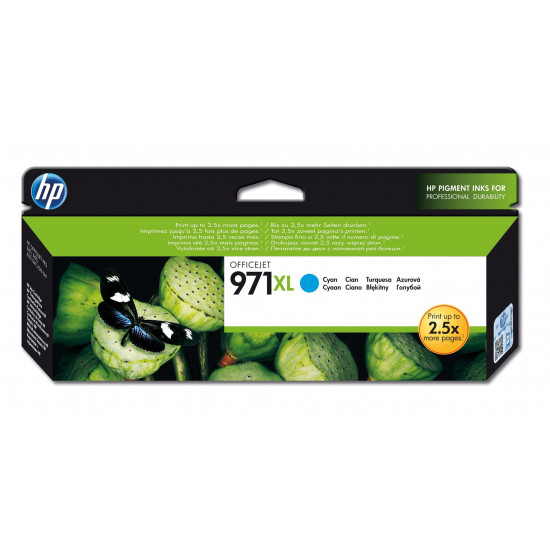 HP 971XL High Yield Cyan Original Ink Cartridge