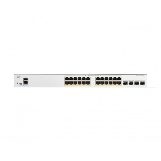 Cisco Catalyst 1200-24FP-4G Smart Switch, 24 Port GE, Full PoE, 4x1GE SFP, Limited Lifetime Protection (C1200-24FP-4G)