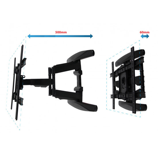 Esperanza ERW021 CRONOS 2.16 m (85) TV mount Black