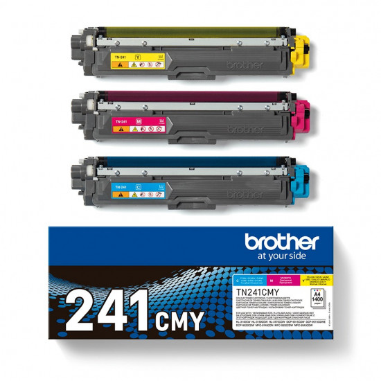 Brother TN241CMY - 3 pakker - gul, cya